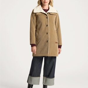 Pendleton Tan Trench Coat with Cream Collar